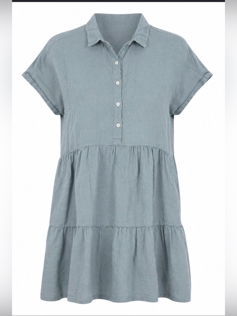 TAHARI 100% Linen Tiered 3/4 Agate
Dress Size L - Picture 3 of 11